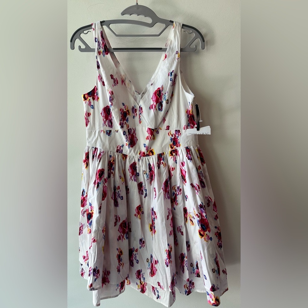 Prabal Gurung, White Floral Fit & Flare Dress, Size 4 | 1831